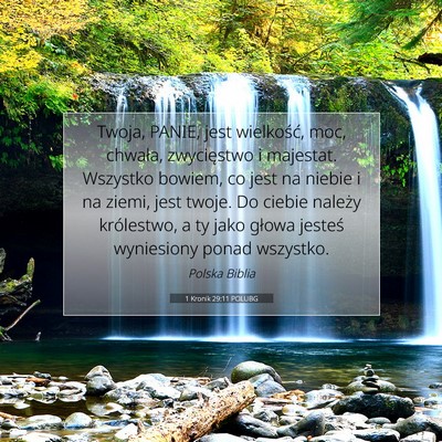 1 Kronik 29:11 POLUBG Obraz Wersetu Biblijnego