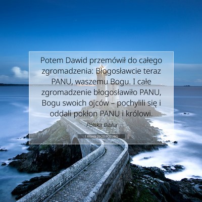 1 Kronik 29:20 POLUBG Obraz Wersetu Biblijnego