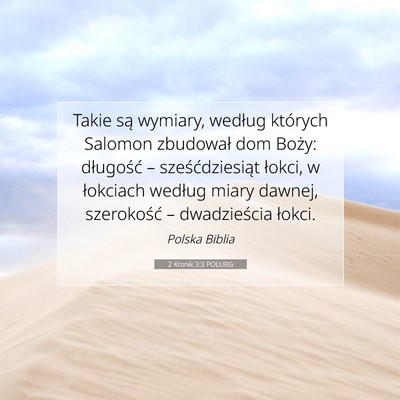 2 Kronik 3:3 POLUBG Obraz Wersetu Biblijnego