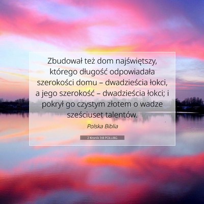 2 Kronik 3:8 POLUBG Obraz Wersetu Biblijnego