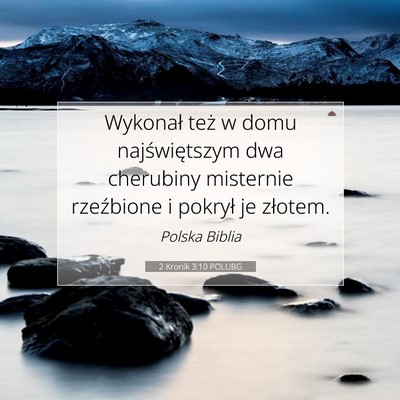2 Kronik 3:10 POLUBG Obraz Wersetu Biblijnego