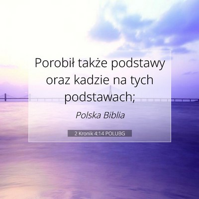 2 Kronik 4:14 POLUBG Obraz Wersetu Biblijnego