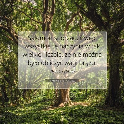 2 Kronik 4:18 POLUBG Obraz Wersetu Biblijnego