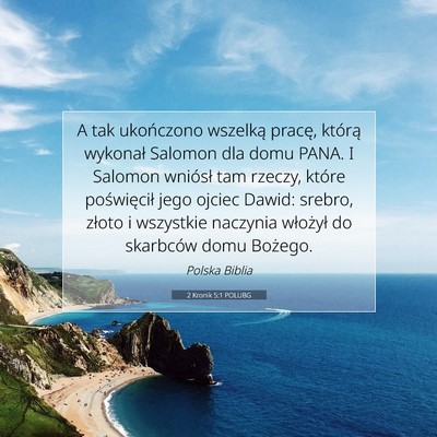 2 Kronik 5:1 POLUBG Obraz Wersetu Biblijnego