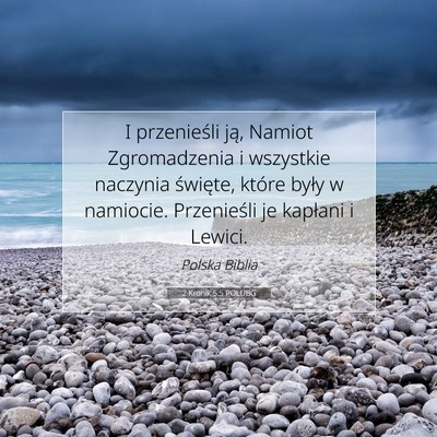 2 Kronik 5:5 POLUBG Obraz Wersetu Biblijnego
