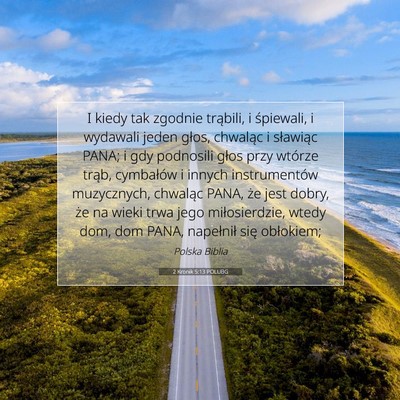 2 Kronik 5:13 POLUBG Obraz Wersetu Biblijnego