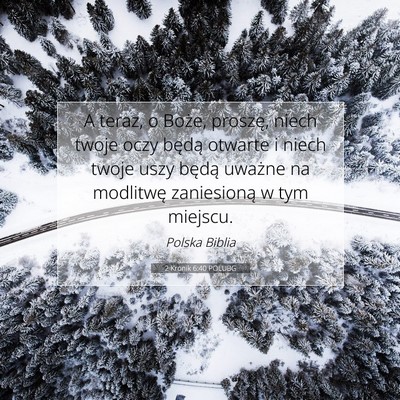 2 Kronik 6:40 POLUBG Obraz Wersetu Biblijnego