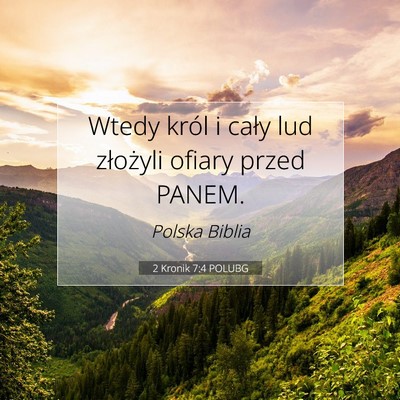 2 Kronik 7:4 Werset Biblijny Wyjaśniony