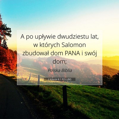2 Kronik 8:1 POLUBG Obraz Wersetu Biblijnego