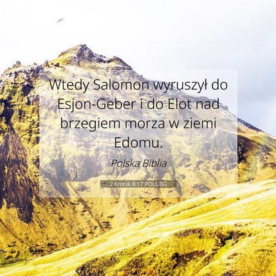 2 Kronik 8:17 POLUBG Obraz Wersetu Biblijnego