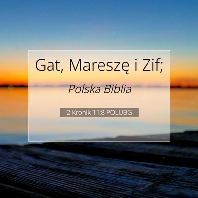 2 Kronik 11:8 POLUBG Obraz Wersetu Biblijnego