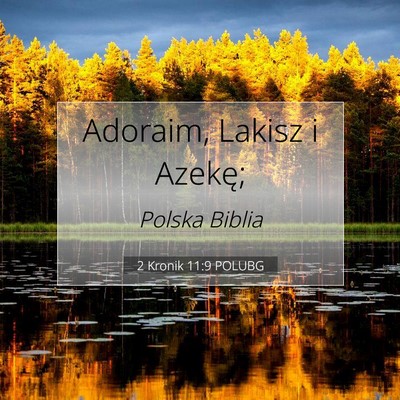 2 Kronik 11:9 POLUBG Obraz Wersetu Biblijnego
