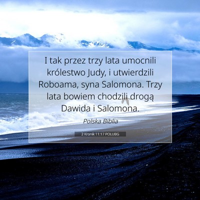 2 Kronik 11:17 POLUBG Obraz Wersetu Biblijnego