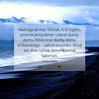 2 Kronik 12:9 POLUBG Obraz Wersetu Biblijnego