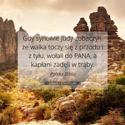 2 Kronik 13:14 POLUBG Obraz Wersetu Biblijnego