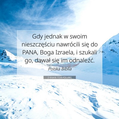 2 Kronik 15:4 POLUBG Obraz Wersetu Biblijnego