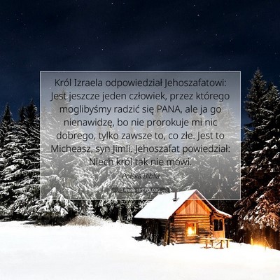 2 Kronik 18:7 POLUBG Obraz Wersetu Biblijnego