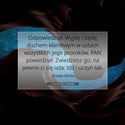 2 Kronik 18:21 Werset Biblijny Wyjaśniony