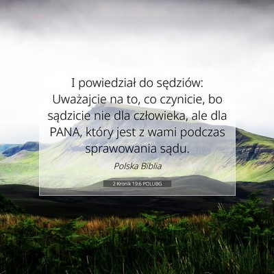 2 Kronik 19:6 POLUBG Obraz Wersetu Biblijnego