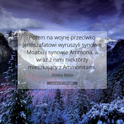 2 Kronik 20:1 POLUBG Obraz Wersetu Biblijnego