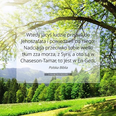 2 Kronik 20:2 POLUBG Obraz Wersetu Biblijnego