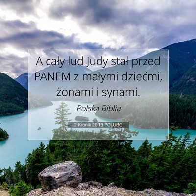 2 Kronik 20:13 POLUBG Obraz Wersetu Biblijnego