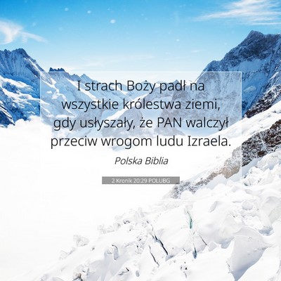 2 Kronik 20:29 POLUBG Obraz Wersetu Biblijnego