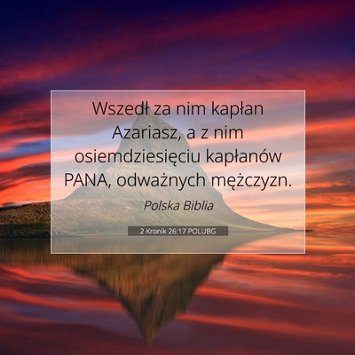 2 Kronik 26:17 POLUBG Obraz Wersetu Biblijnego