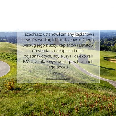 2 Kronik 31:2 POLUBG Obraz Wersetu Biblijnego
