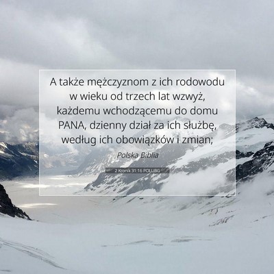 2 Kronik 31:16 POLUBG Obraz Wersetu Biblijnego