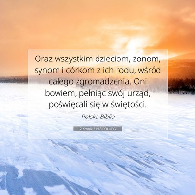 2 Kronik 31:18 POLUBG Obraz Wersetu Biblijnego