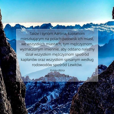 2 Kronik 31:19 POLUBG Obraz Wersetu Biblijnego
