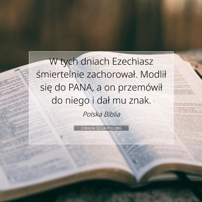 2 Kronik 32:24 POLUBG Obraz Wersetu Biblijnego