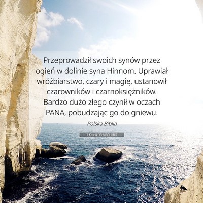 2 Kronik 33:6 POLUBG Obraz Wersetu Biblijnego