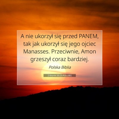 2 Kronik 33:23 POLUBG Obraz Wersetu Biblijnego