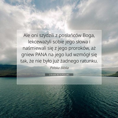 2 Kronik 36:16 POLUBG Obraz Wersetu Biblijnego