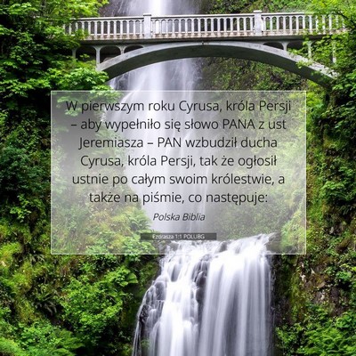 Ezdrasza 1:1 POLUBG Obraz Wersetu Biblijnego