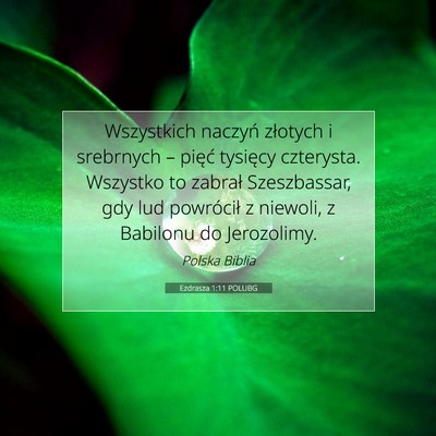 Ezdrasza 1:11 POLUBG Obraz Wersetu Biblijnego