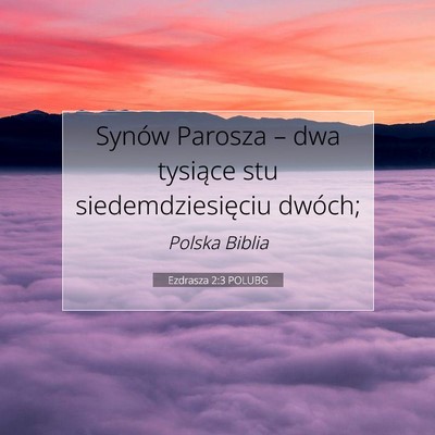 Ezdrasza 2:3 POLUBG Obraz Wersetu Biblijnego