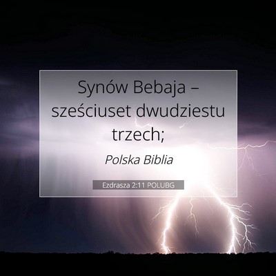 Ezdrasza 2:11 POLUBG Obraz Wersetu Biblijnego