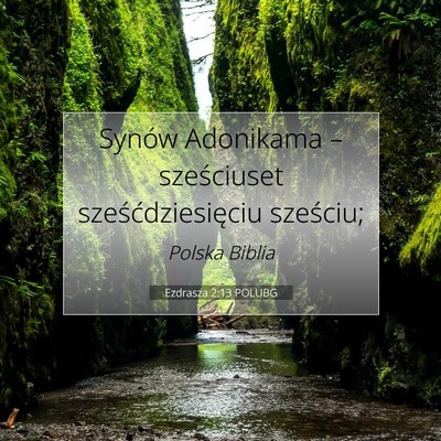 Ezdrasza 2:13 Werset Biblijny Wyjaśniony
