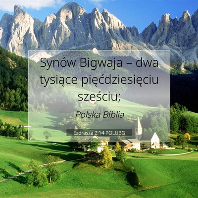 Ezdrasza 2:14 POLUBG Obraz Wersetu Biblijnego