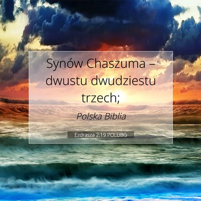 Ezdrasza 2:19 POLUBG Obraz Wersetu Biblijnego