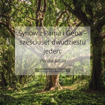 Ezdrasza 2:26 Werset Biblijny Wyjaśniony