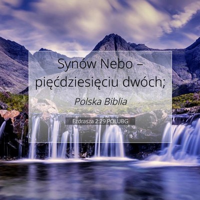 Ezdrasza 2:29 POLUBG Obraz Wersetu Biblijnego