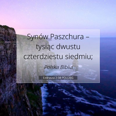 Ezdrasza 2:38 POLUBG Obraz Wersetu Biblijnego