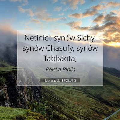 Ezdrasza 2:43 Werset Biblijny Wyjaśniony