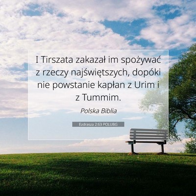 Ezdrasza 2:63 POLUBG Obraz Wersetu Biblijnego