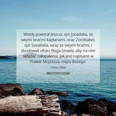 Ezdrasza 3:2 POLUBG Obraz Wersetu Biblijnego
