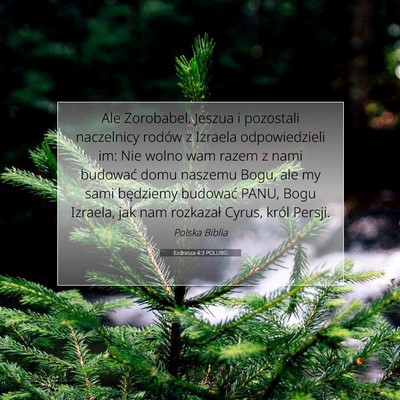 Ezdrasza 4:3 POLUBG Obraz Wersetu Biblijnego